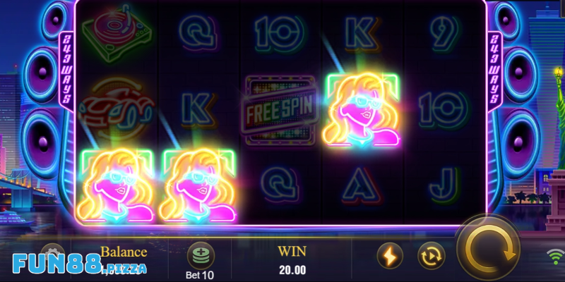 Các biểu tượng trong slot game đêm party tại Fun88