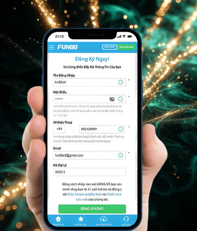 Cách đăng ký tài khoản Fun88 trên web và app nhà cái