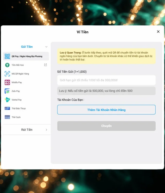 hướng dẫn nạp tiền fun88